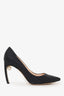 Nicholas Kirkwood Black Pointed Toe Pearl Detail Heels Size 39