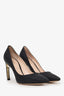 Nicholas Kirkwood Black Pointed Toe Pearl Detail Heels Size 39