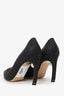 Nicholas Kirkwood Black Pointed Toe Pearl Detail Heels Size 39