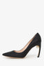 Nicholas Kirkwood Black Pointed Toe Pearl Detail Heels Size 39