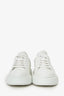 Prada White Leather/Black Low Top Sneakers Size 39