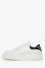 Prada White Leather/Black Low Top Sneakers Size 39