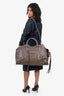 Balenciaga Grey Leather Croc Embossed Large Neo Classic Bag