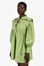 Farm Rio Green Cotton Long Sleeve Mini Dress Size M