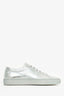 Common Projects Silver Leather Sneakers Size 36