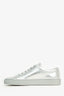 Common Projects Silver Leather Sneakers Size 36