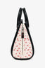 Alexander McQueen Black/Multicolour Floral Leather 'Mini Heroine' Top Handle with Strap