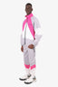 Vetements 2019 Pink/Grey/White Mustermann Track Suit Set Size S