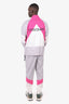 Vetements 2019 Pink/Grey/White Mustermann Track Suit Set Size S