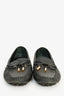 Louis Vuitton Black Leather Monogram Embossed Loafers