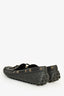 Louis Vuitton Black Leather Monogram Embossed Loafers