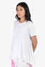 Comme de Garcon White Cotton Short Sleeves Asymmetrical T-Shirt Size M