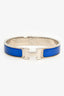 Hermès Silver Tone/Silver Metal/Enamel Clic Clac H Bracelet