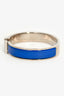 Hermès Silver Tone/Silver Metal/Enamel Clic Clac H Bracelet