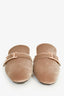 Hermès Brown Velvet Crystal Embellished Mules Size 37