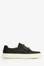 Roger Vivier Black Satin Crystal Buckle Sneakers Size 37.5