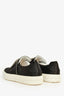 Roger Vivier Black Satin Crystal Buckle Sneakers Size 37.5