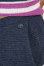 Pre-Loved Chanel™ Blue Knit Purple/White Stripe Detail Cotton Knit Tank Top + Short Set Size 38