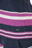 Pre-Loved Chanel™ Blue Knit Purple/White Stripe Detail Cotton Knit Tank Top + Short Set Size 38
