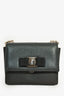 Salvatore Ferragamo Black Leather Vera Bow Mini Chain Crossbody Bag