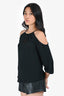 Joie Black Silk Shoulder Cutout Top Size S