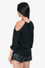 Joie Black Silk Shoulder Cutout Top Size S