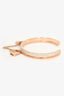 Hermès 18K Rose Gold Diamonds Kelly Cadenas Double Bracelet Small Model