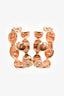 Hermès 18K Rose Gold Diamonds Chaine d'Ancre Enchaine Cuff Earrings