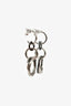 Cartier 18K White Gold/Black Ceramic Diamond Trinity Earrings