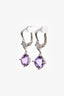 Cartier 18K White Gold Inde Mysterieuse Amethyst Diamond Drop Earrings
