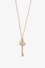 Tiffany & Co. 18K Yellow Gold Diamond Small Victoria Key Necklace