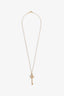 Tiffany & Co. 18K Yellow Gold Diamond Small Victoria Key Necklace