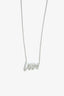 Tiffany & Co. White Gold Diamond 'Love' Necklace