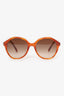 Celine Brown Frame Round Sunglasses
