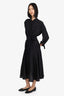 Veronica Beard Black Silk Camille Shirtdress Size 10