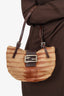 Fendi Brown Pony Hair Croissant Pochette
