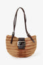 Fendi Brown Pony Hair Croissant Pochette