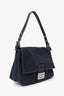 Fendi Navy Denim Mamma Baguette Shoulder Bag