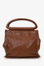 Pre-Loved Chanel™ Brown Leather Wooden Handle CC Tote