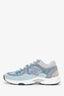 Pre-Loved Chanel™ Grey/Blue Tie Dye Mesh And Suede Low Top Sneakers Size 39.5