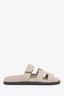 Hermès Beige Leather Chypre Sandals Size 40