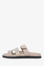 Hermès Beige Leather Chypre Sandals Size 40