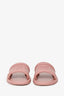 Christian Dior Pink Leather Every-D Logo Embossed Slides Size 36