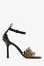 Louis Vuitton Brown Calfskin Monogram Eldorado Sandals Size 38.5