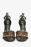 Louis Vuitton Brown Calfskin Monogram Eldorado Sandals Size 38.5