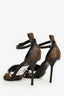 Louis Vuitton Brown Calfskin Monogram Eldorado Sandals Size 38.5