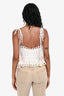 LoveShackFancy White Biltmore Cropped Top Size 0