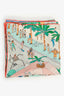 Hermès Multi Silk 'On The Beach' Printed Scarf 90 Shawl