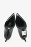 Saint Laurent Black Leather Studded Pointed Toe Heels Size 36.5