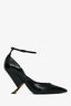 Casadei Black Patent Leather Pointed Toe Heels Size 36